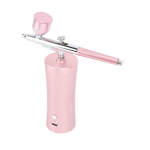 Keenso 30psi Electric Airbrush Kit Kordloses -up -Set Angetrieben von Elektrizität Komplettes Kit mit Zubehör für Handmalereimodelle (PINK) von Keenso