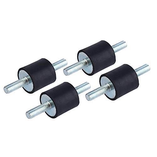 Keenso 4 stücke Stoßdämpfer Anti Vibration Gummi Isolator Halterungen Luftkompressor Pumpe Stoßdämpfer mit Schrauben (M6 20 * 20) von Keenso