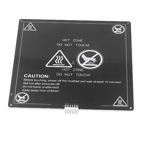 Keenso Aluminium Heiße Bettplattform mit Ausgezeichneter Thermischer Leitfähigkeit für 3D -Drucker -Wärmepolster, 220 X 220 Mm DC12V von Keenso