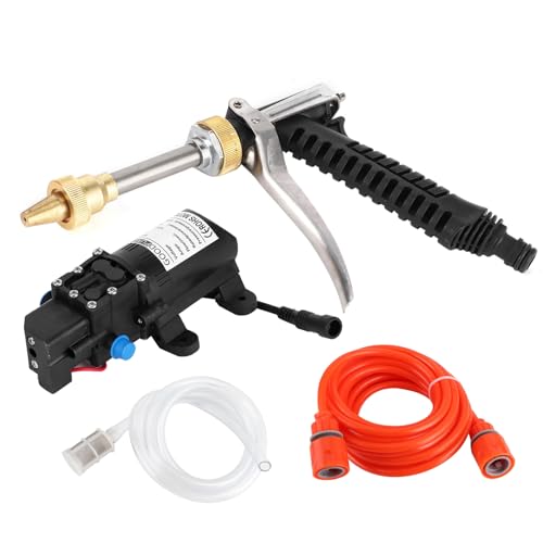 Keenso Auto Wassersprühgerät, 12 V Tragbarer 130psi Hochdruck Waschmaschine Pumpe Schlauch Kit 80W Auto Leistungsstarker Waschreiniger Keenso Auto Wassersprühgerät, 12 V Tragbarer 130psi Hochdruck Waschmaschine Pumpe Schlauch Kit 80W Auto Leistungsstarker Waschreiniger von Keenso