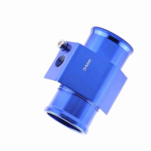 Keenso Auto Wassertemperatur Adapter, Universal Auto 26-40mm 3 Wege Wassertemperaturanzeiger Verbindungsrohr Wassertemperatur Sensor Adapter mit Edelstahlklemmen (34MM) von Keenso