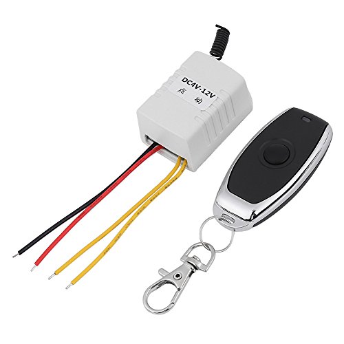 Keenso Schalter mit Fernbedienung, Relais, kabellos, Schlüsselschalter, Empfänger + Sender für Computer, DC4 V, 12 V von Keenso