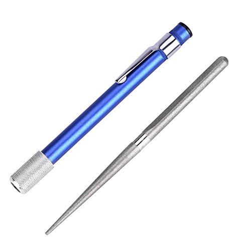 Keenso Diamond Sharpening Stick Mehrzweck-Sharpening Stone Pen Typ Diamond Knife Sharpener Messer Sharpening Stone Stick für die Außenküche Wandern Und Camping von Keenso