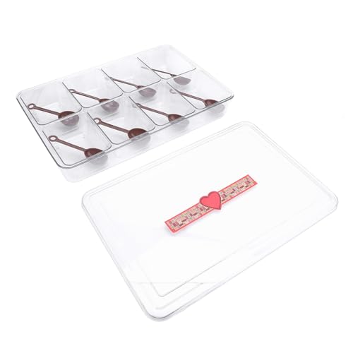 Keenso Dienste für Obstservice -Tische mit 8 Löffel - Große Kapazität Zur Klassifizierung von Barzubehör Im Buffet (Plastik) von Keenso