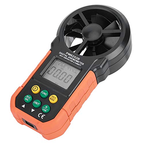 Keenso Digital Anemometer Windgeschwindigkeitsmesser für Outdoor -Aktivitäten, Peakmeter PM6252B Handheld -Wetterinstrument von Keenso