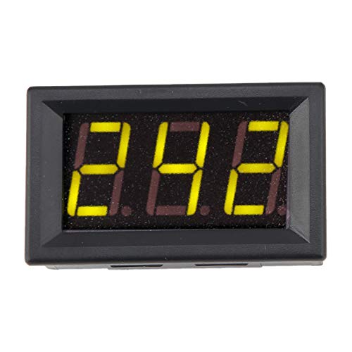 Keenso Digital Voltmeter AC 70-380V CA 70-380 V Spannungsspannungsmessgerät für 220-V-Generatorüberwachung, Wasserdichte Abdeckung Abdeckung (Schriftbeleuchtet grün) von Keenso