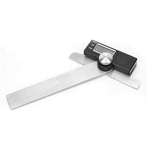 Keenso Digitaler Protraktor Edelstahl-Goniometer 0-180 ° Elektrischer Winkelfinder, Hoher Winkelmesser für die Holzbearbeitungskonstruktion von Keenso