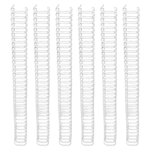 Keenso Doppelschleifendraht 12,7 Mm Durchmesser 34 Schleife 3: 1 Pitch Nylon Beschichtetem Eisendraht Bindungsrücken, Professionelles Erscheinungsbild für Geschäftsdokumente (WHITE) von Keenso