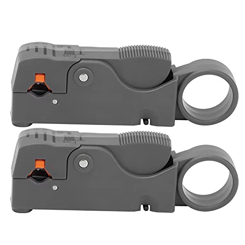 Keenso Drahtstrippenwerkzeug Doppelschaufel/Flügel -Design Kabel Stripper Set Praktische Verwendung für TV -Kabelüberwachung Abset von 2 von Keenso