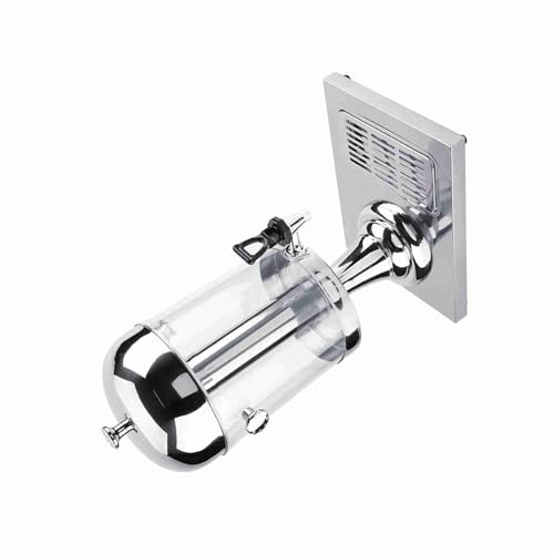 Keenso Edelstahl Kalte Heiße Fruchtsaftmaschine in Isoliertem Husbar 8L 8L PC + Magnetischer Nicht -Raus -freier Stahl (Einzelkopf Silber) von Keenso