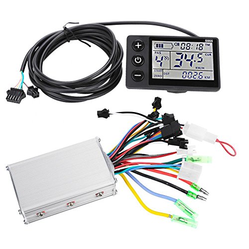 Keenso Elektroroller Controller Kit, Wasserdicht Controller mit LCD Anzeigetafel für Elektrofahrrad, Elektroroller (24V-36V / 36V-48V 250W / 350W) von Keenso