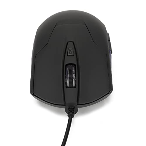 Keenso Ergonomische Wired Gaming -Maus mit Blauem Hintergrund und Multimedia -Schlüssel, Einstellbarer DPI für Office Studie, OS X, Vista von Keenso
