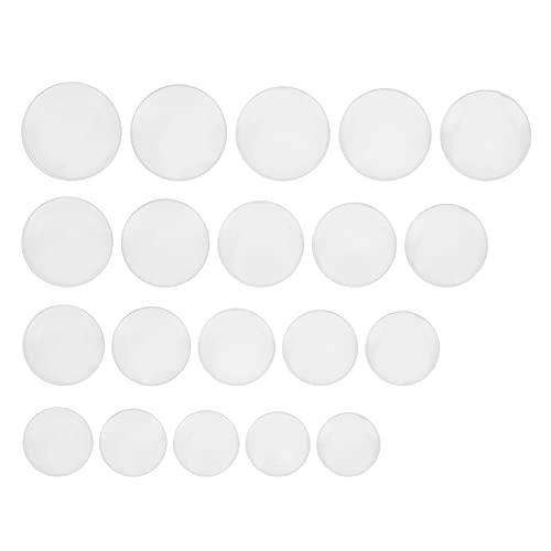 Keenso Feine Mineralglasmaterial Uhrenglaslinse 20pcs für Labormessung des Tasse Deckel Starker Schlagfestigkeit von Keenso