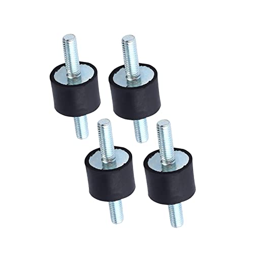 Keenso 4 Stück M6 Gummipuffer, Gummi M6 Vibrationsdämpfer Halterungen Luftkompressorpumpe Schwingungsdämpfer Anti Vibration Gummilager (M6 20 * 15) von Keenso
