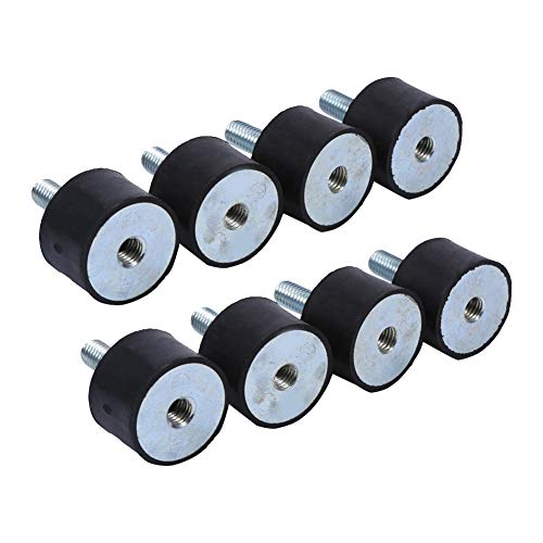 Keenso Gummipuffer M8, 8 Stücke M8x23 Silentblock m8 Gummi Vibrations Isolation Mounts Schwingungsdämpfer m8 Silentblock Automatische Bootspulen(VD30*20 M8*23) von Keenso