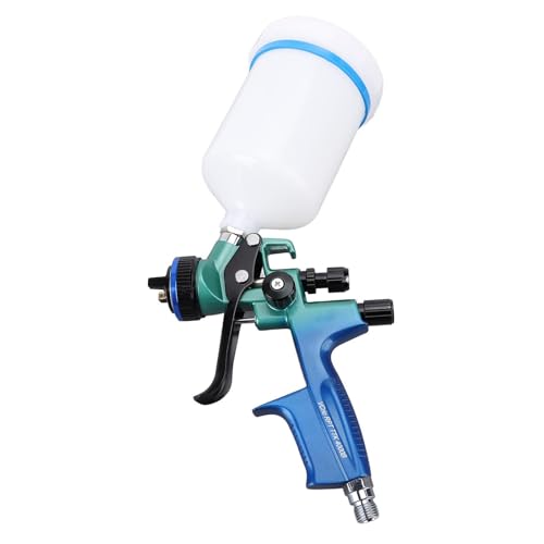 Keenso HVLP -Sprühpistole Robustes Aluminiumlegierung 600 Ml Farbpistolen -Kit für Möbelautos Wartung G1/4 1,3 Mm Düse von Keenso