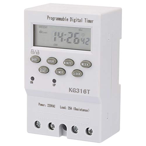 KG316T Zeitschaltuhr, LCD-Display, Zeitschaltuhr, Zeitschaltuhr, Zeitschaltuhr, Mikrocomputer, 220 V, Widerstand 25 A, elektrischer Stundenschalter KG316T Zeitschaltuhr, LCD-Display, Zeitschaltuhr, Zeitschaltuhr, Zeitschaltuhr, Mikrocomputer, 220 V, Widerstand 25 A, elektrischer Stundenschalter von Keenso