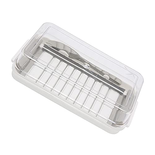 Keenso Käsespeicherbehälter Glatte Kanten Edelstahl Butterschneiderbox für Verschiedene Formen der Butterküchenversorgung (#1) von Keenso