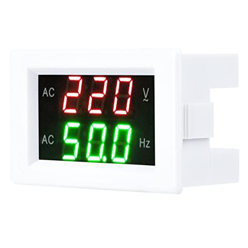 Keenso LED Digitale Wechselstrom -Voltmeter -Frequenzmesser Testwerkzeug für Wechselspannung und Frequenzmessung, Einfache Installation und Überwachung, Geeignet für Elektrische Tests Geeignet (WHITE) Keenso LED Digitale Wechselstrom -Voltmeter -Frequenzmesser Testwerkzeug für Wechselspannung und Frequenzmessung, Einfache Installation und Überwachung, Geeignet für Elektrische Tests Geeignet (WHITE) von Keenso