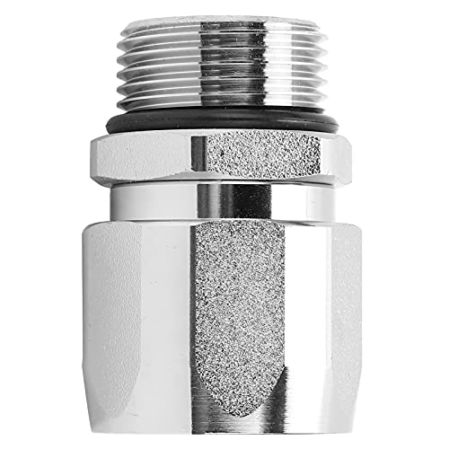 Keenso Messingschlauchverbindungsstecker für Kraftstoffspender Einfacher Installation 1in Faden Flexibler Gebrauch Kraftstoffspender Zubehör (Stumpfes Gelenk) von Keenso