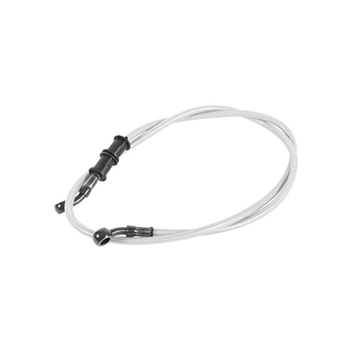 Keenso Motorrad Kupplung Bremsschlauch, Motorrad 500mm / 600mm / 900mm /1200mm Stahlflex Bremsschlauch Bremskupplung Ölschlauch für Fahrrad Enduros Motocross Motorrad(900mm-Silber) von Keenso