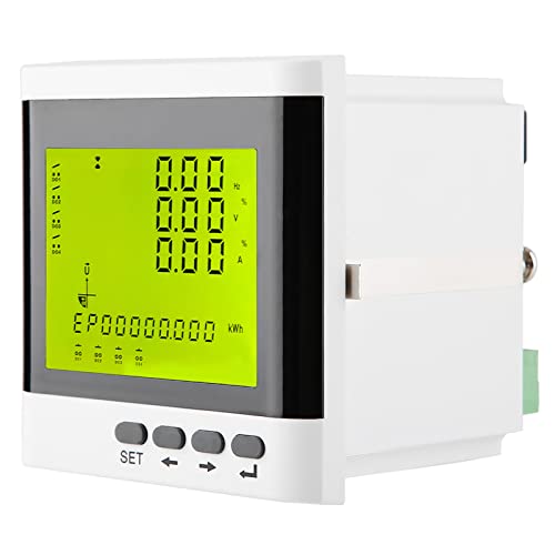 Keenso Multi -Function Three Phase Programmierbare Elektrische Strommesser Digital LED Amperemeter -Voltmeter für die Vollständige Überwachung und Verwaltung der Elektrischen Parameter, Premium ABS von Keenso