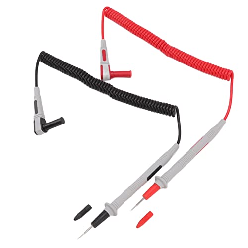 Keenso Multimeter -Test -Blei Premium Erweiterte Federfrühling Messingspitze für Elektronische Tests 1000 V 20A für Multimeter Klemmmesser Schreibtischmesser 2 Pack von Keenso