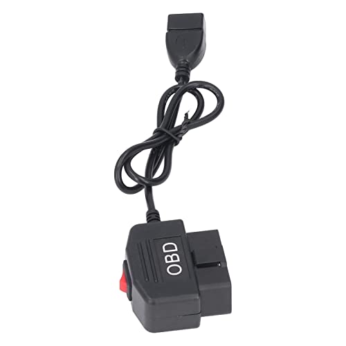 Keenso OBD-Stromkabel für Dash- 48cm / 18,9in OBD-Stromadapterkabel MIT Schaltertaste ACC-Modus Auto-UND-Motorradiner von Keenso