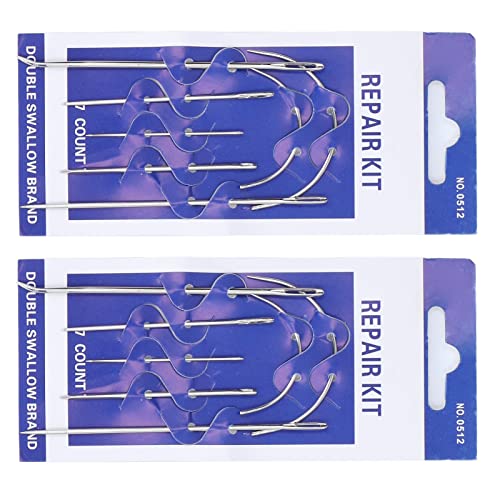 Keenso Premium -Qualität Ledernadel -Set Vielseitiges Näh und Nähwerkzeugkit für Teppiche und Leinwand Einfaches Handling und Langlebige 14pcs Nadeln von Keenso