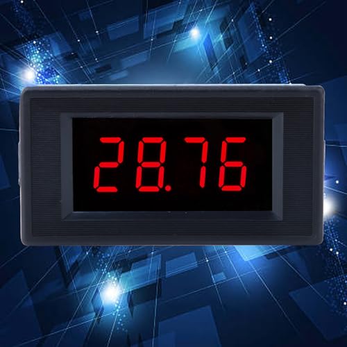 Keenso Robuster und Praktischer Digitaler Voltmeter mit Rotem LED -Display, Einfach zu Installieren und zu Arbeiten für Workshop- und Industrieanwendungen (DC500MV/DC1V/DC2V) von Keenso