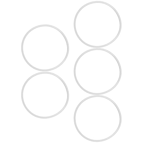 Keenso Schnellkochtopf Silikondichtung 5pcs Versiegelungsring Ersatz Effiziente Versiegelung für Heimküchenwerkzeug (18cm) von Keenso