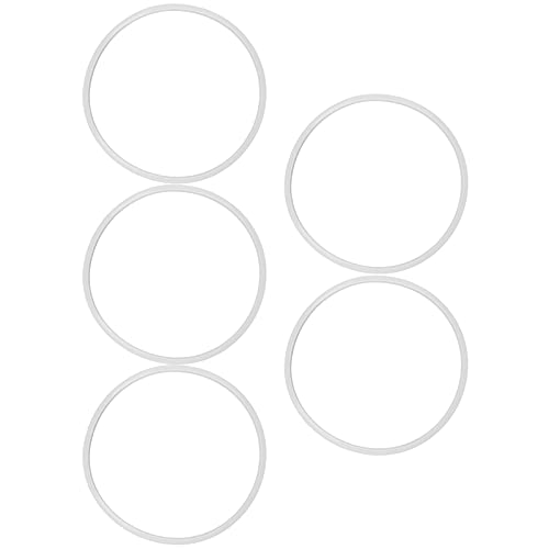 Keenso Schnellkochtopf Silikondichtung 5pcs Versiegelungsring Ersatz Effiziente Versiegelung für Heimküchenwerkzeug (22 cm) von Keenso