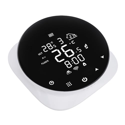 Keenso Smart Thermostat, Echtzeitüberwachung, Smart Control, Platzsparendes Design, Genaue Temperatur, Vielseitige Verwendung, WLAN-Bodenheizungsthermostat mit Ideal für Zuhause von Keenso