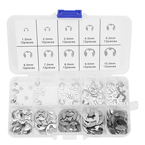 Keenso Smooth E-Waschmaschine Set EL Edelstahl 304, 120 Offene Teile des M1.5-M10-Retentionsringrings für Reparatur- und Wartungsprojekte Keenso Smooth E-Waschmaschine Set EL Edelstahl 304, 120 Offene Teile des M1.5-M10-Retentionsringrings für Reparatur- und Wartungsprojekte von Keenso