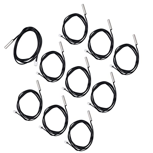 Keenso Thermistorsensor -Temperatursonde Zuverlässig 10pcs Pack Zur Konstantkontrollmessung (10K B3950) von Keenso