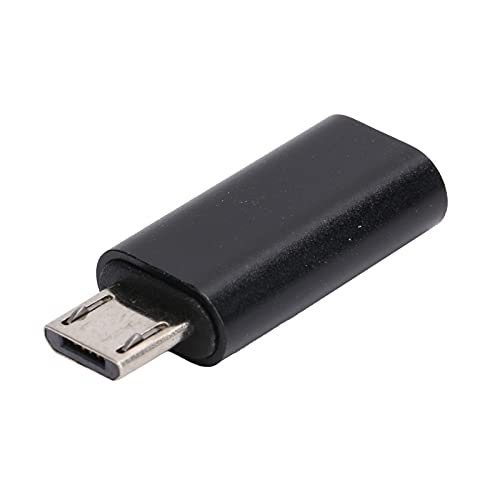 Keenso Typ-C-Adapter-Konverter Hochgeschwindigkeits-Aluminium-Legierung 480 Mbit/S USB-Ladevorgang für Mobiltelefondatenlinien, die mit Typ-C-weiblichen Typ-C-Adapter Kompatibel Ist (BLACK) von Keenso