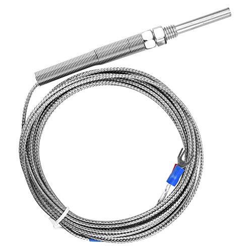 Keenso Typ K Thermoelement M8-Gewinde Typ K Thermoelement 30 mm Fühlertemperatursensor Draht 0-400 ℃(5M) von Keenso