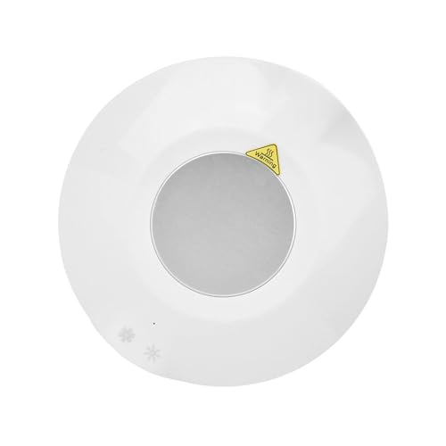 Keenso USB Power Coaster Tragbare Heiße Kalte Dual -Zweck -Matte für Bürohaus ABS Lightweight Getränkebad für Coole oder Heiße Getränke Geeignet für Computerbenutzer Geeignet (White) von Keenso