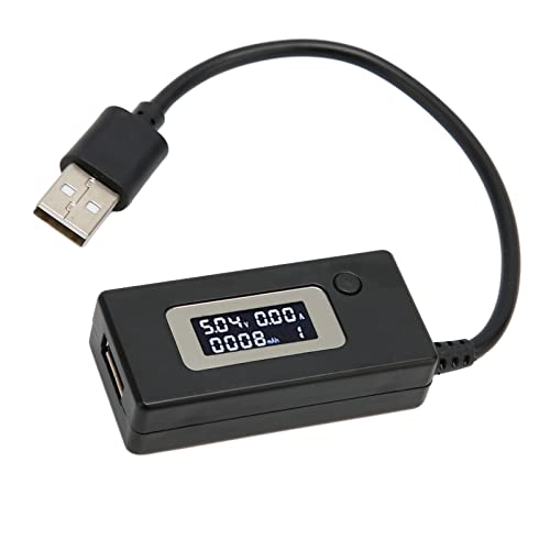 Keenso USB -Spannungsstrom Tester LCD Display USB Multimeter Genauige Messung für Sichere Ladeumgebung Kompakt Tragbar für Strompacks Wandladegeräte [1 X Tester] von Keenso