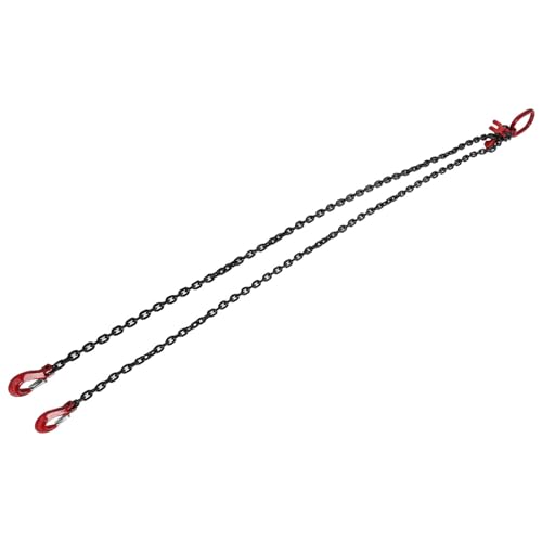 Keenso Vielseitige Hebekette 2 Haken für Kranoperationen 2 Meter 4,75 Tonnen 8 Mm - für Verschiedene Hebevorgänge Keenso Vielseitige Hebekette 2 Haken für Kranoperationen 2 Meter 4,75 Tonnen 8 Mm - für Verschiedene Hebevorgänge von Keenso