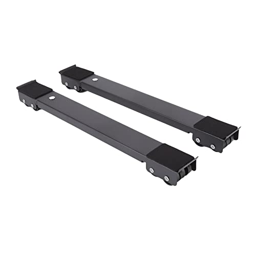 Keenso Waschmaschinenständer Tragbare Reisbremsen mit Zusätzlichen Kissen, Geeignet Zum Bewegen Schwerer Gegenstände, 2 Sets (BLACK) von Keenso