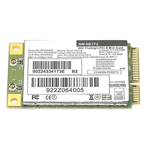Keenso Wireless Network Card AR9280 AR5BXB92 5G Doppelbandfrei 300 Mbit/S for-Systems für All-in-One-Computer Geeignet von Keenso