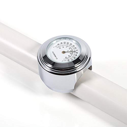 Motorrad-Lenkerthermometer, 7/8 Zoll 1 "Motorrad-Lenkerthermometer Wasserdichte Temperaturanzeige mit Anti-Sprung-Gummimatte und Inbusschlüssel Motorrad-Lenkerthermometer, 7/8 Zoll 1 "Motorrad-Lenkerthermometer Wasserdichte Temperaturanzeige mit Anti-Sprung-Gummimatte und Inbusschlüssel von Keenso