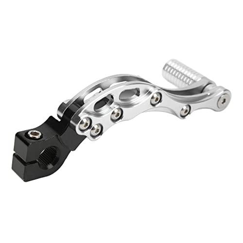 Keenso Motorrad-Schalthebel, Kickstarter-Starthebel, Hochfeste Aluminiumlegierung, Universelles Zubehör für Motorrad-Roller (Silber) Auto- und Motorradteile von Keenso