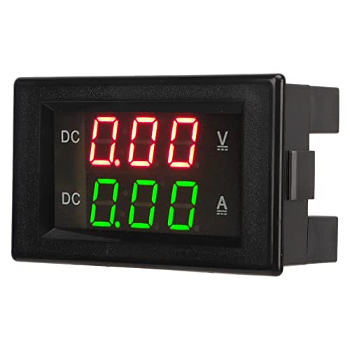 Spannungs-Stromanzeige-Messgerät, YB4835VA DC 0 Bis 300 V 50 A Dual-Display-Strom-Voltmeter Wasserdichter Störfester LED-Spannungs-Amperemeter Instrumentierung von Keenso