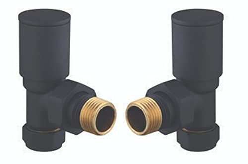 Keenware KRA-198 Lunar Runder Handtuchhalter und Heizkörperventile, Schwarz Keenware KRA-198 Lunar Runder Handtuchhalter und Heizkörperventile, Schwarz von Keenware