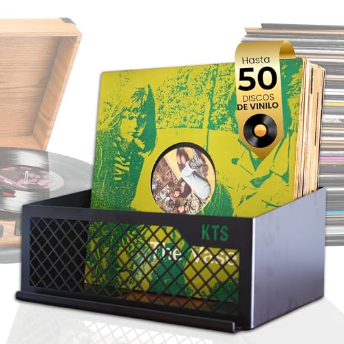 Keep Them Spinning | Vinyl Schallplatten Aufbewahrung Wandregal für 60 LP mit Now Playing Vinyl LP Ständer (Schwarz x 1) von Keep Them Spinning