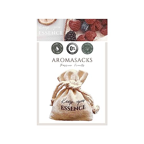 Aromasacks Home – Lufterfrischer für Schränke und Schubladen. Intensives Aroma von roten Früchten. Bis zu 8 Wochen. Duftsäckchen mit aromatischen Perlen 0% Alkohol. Passion Fruits Aromasacks Home – Lufterfrischer für Schränke und Schubladen. Intensives Aroma von roten Früchten. Bis zu 8 Wochen. Duftsäckchen mit aromatischen Perlen 0% Alkohol. Passion Fruits von Keep Your Essence