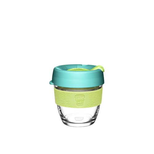 KeepCup Brew wiederverwendbare Kaffeetasse aus gehärtetem Glas und spritzwassergeschütztem Trinkdeckel, klein, 227 ml, Matcha KeepCup Brew wiederverwendbare Kaffeetasse aus gehärtetem Glas und spritzwassergeschütztem Trinkdeckel, klein, 227 ml, Matcha von KeepCup