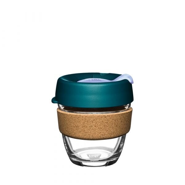 KeepCup Coffee to go Becher aus Glas mit Grifffläche aus Kork - Limited Edition - Small 227ml von KeepCup